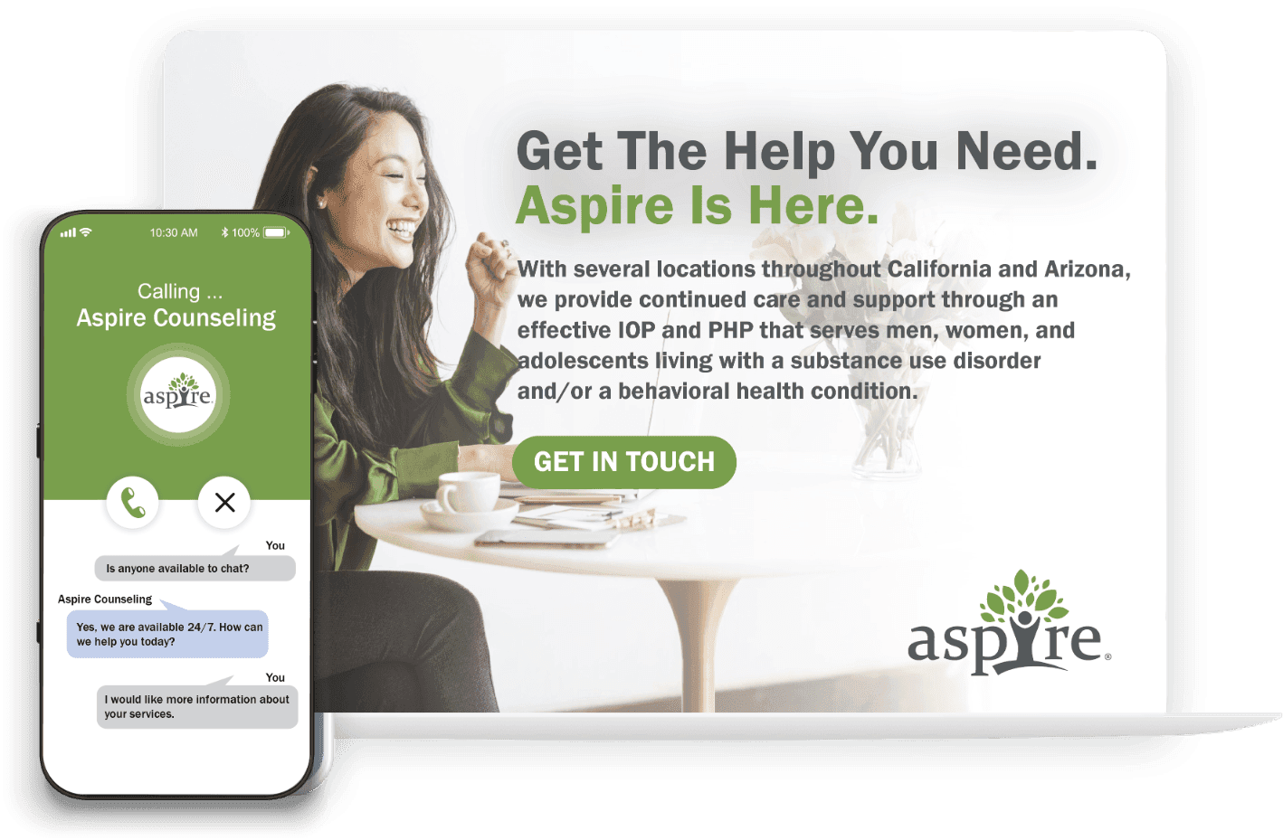 Aspire telehealth from home